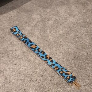 Blue Leopard Pattern Adjustable Bag Strap